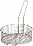 Tablecraft Stainless Steel Round Cooking Basket, 10.5 x 3.5 inch -- 2 per case