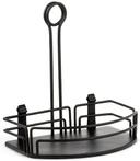 Tablecraft Black Condiment Versa Half Rack, 8.25 x 5.5 inch -- 2 per case