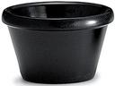 Tablecraft Melamine Plain Black Ramekin, 2 Ounce -- 12 per case