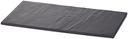 Tablecraft Plastic Black Rectangular Display Tray, 12.75 x 6.875 inch -- 6 per case