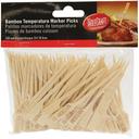 Tablecraft Medium Bamboo Paddle Pick, 3.5 inch - 100 count per pack -- 12 packs per case