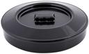 Tablecraft Black Polypropylene Fajita Warmer with Lid, 7.75 inch Diameter -- 12 per case