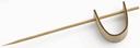 Tablecraft Bamboo Sword Pick, 4.5 inch - 50 count per pack -- 12 packs per case