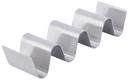 Tablecraft 3-4 Taco Taxi Stainless Steel Solid Taco Server -- 12 per case