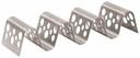 Tablecraft 3-4 Taco Taxi Stainless Steel Stamped Circle Patten Taco Server -- 12 per case