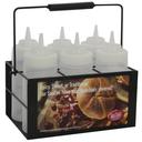 Tablecraft Black Powder Coated Squeeze Bottle Caddy -- 2 per case