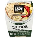 Kitchen and Love Quinoa Quick Cup with Artichoke and Roasted Pepper, 7.9 Ounce -- 6 per case