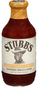 Stubbs Sweet Honey and Spice BBQ Sauce, 18 Ounce -- 6 per case