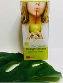 Goldmax Red Unwrapped Jumbo Straw, 7.75 inch - 250 count per pack -- 10 packs per case