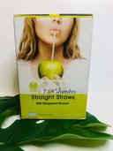 Goldmax Translucent Wrapped Jumbo Straw, 7.75 inch - 500 count per pack -- 10 packs per case