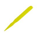 Handgards Yellow Medium Well Disposable Plastic Steak Marker -- 2000 per case.