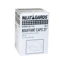 NeatGards White Paper Pleated Disposable Bouffant Cap, 21 inch -- 500 per case.