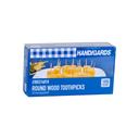 Handgards Unwrapped Round Disposable Wood Toothpick -- 12000 per case.