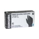 ExamGards Black Large Nitrile Disposable Gloves -- 1000 per case.