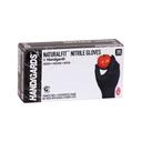 Handgards Black Powder Free Medium Disposable Nitrile Gloves -- 1000 per case.