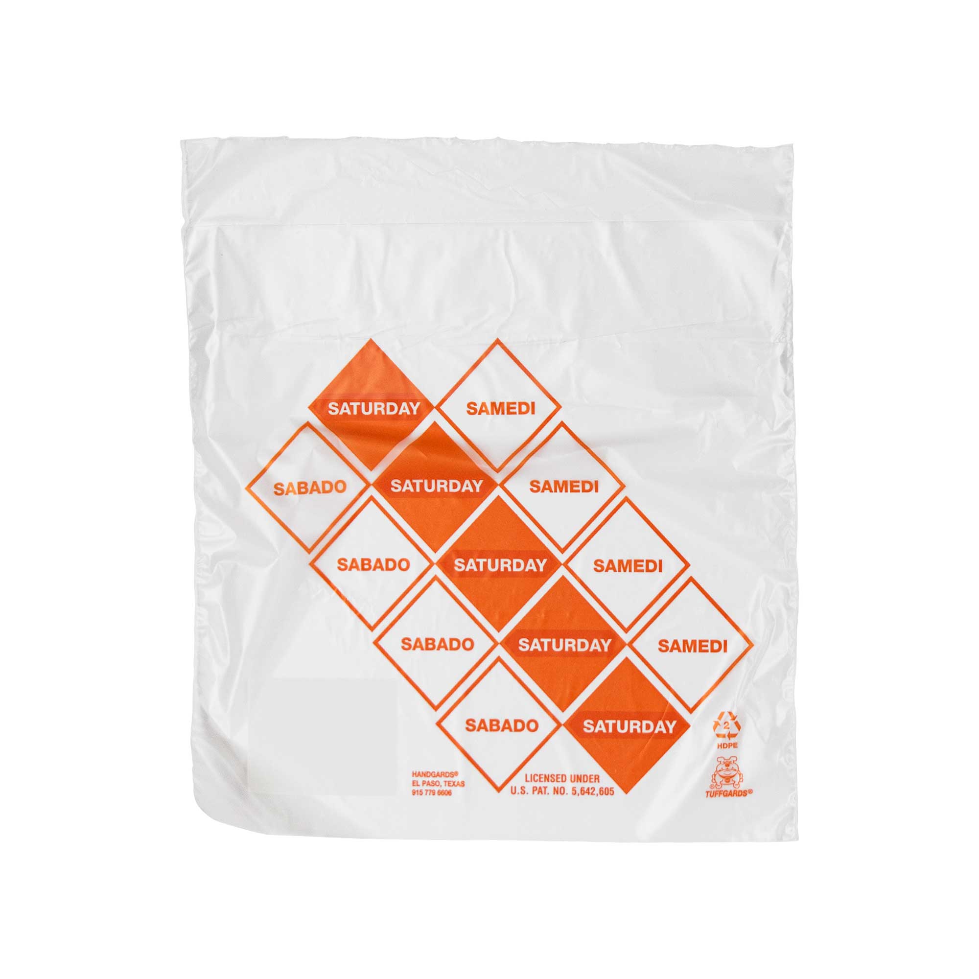 Bag (TuffGardsÂ® Pre-Portioning Bags) Clear Saturday, Preportioned 6.5 X 7 --- 2000 Count [7days 7 colors]