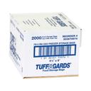 TuffGards 6.5 Inch X 9 Inch High Density Roll Pack Clear Twist Tie Freezer Storage Bag, 2000 Count