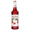 Monin Glass Strawberry Flavor Syrup, 750 Milliliter -- 12 Case