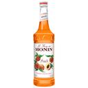 Monin Peach Flavor Syrup Glass, 750 Milliliter -- 12 Case 