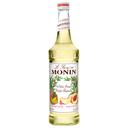 Monin White Peach Syrup, 750 Milliliter -- 12 per case.