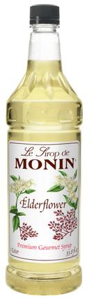 Monin Elderflower Gourmet Syrup, 1 Liter -- 4 per case