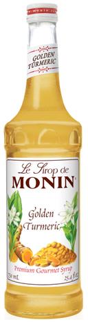 Monin Golden Turmeric Syrup, 750 Milliliter -- 12 per case.