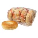 Just Bagels Unsliced Plain Bagel, 6 count -- 10 per case