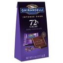 Ghirardelli Intense Dark 72 Percent Cacao Dark Chocolate Squares, 4.1 Ounce -- 6 per case