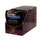 Ghirardelli Premium Double Chocolate Hot Cocoa - 15 single serve packets per box, 6 boxes per case