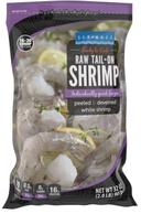 Seamazz 16/20 Tail On Raw White Shrimp, 20 Pound