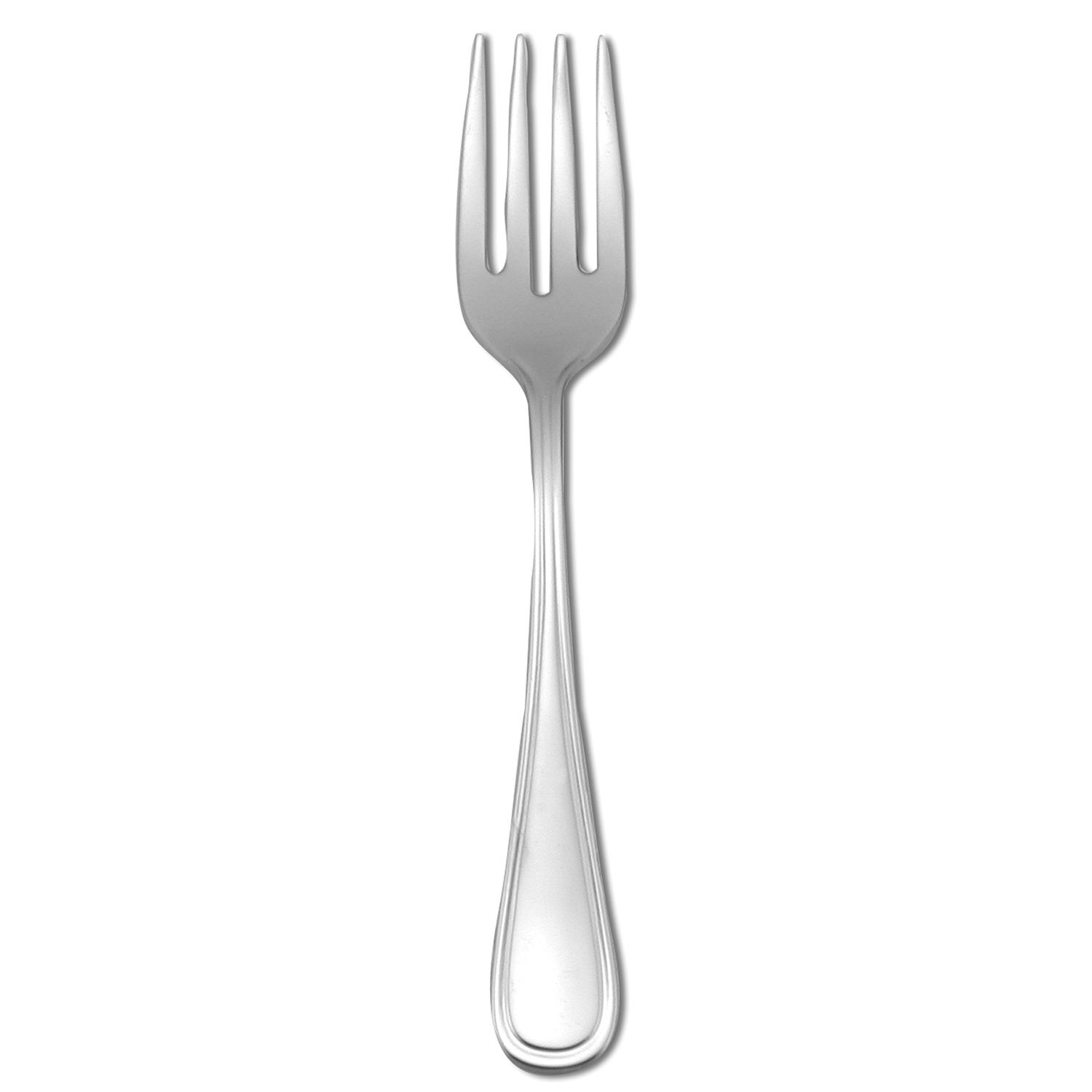 Oneida New Rim II 18/0 Stainless Steel Salad Dessert Fork -- 12 per case.