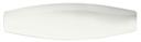 Syracuse China Slenda Royal Rideau White Canoe Plate, 9.75 x 3 inch -- 12 per case.