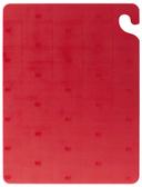 San Jamar Cut N Carry Red Cutting Board, 12 x 18 x 1/2 inch -- 6 per case.