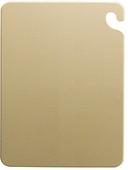San Jamar Cut N Carry Brown Cutting Board, 12 x 18 x 1/2 inch -- 6 per case.