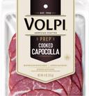 Volpi Sliced Cooked Capocolla Pork Shoulder, 4 Ounce -- 12 per case.