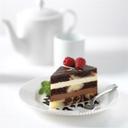 The Original Cakerie 24 Cut Super Size Tuxedo Truffle Mousse Dessert Cake -- 2 per case.
