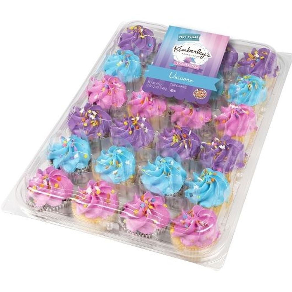 Kimberleys Bakeshoppe Unicorn 3-Color Assorted Cupcake, 44 Ounce - 4 per case
