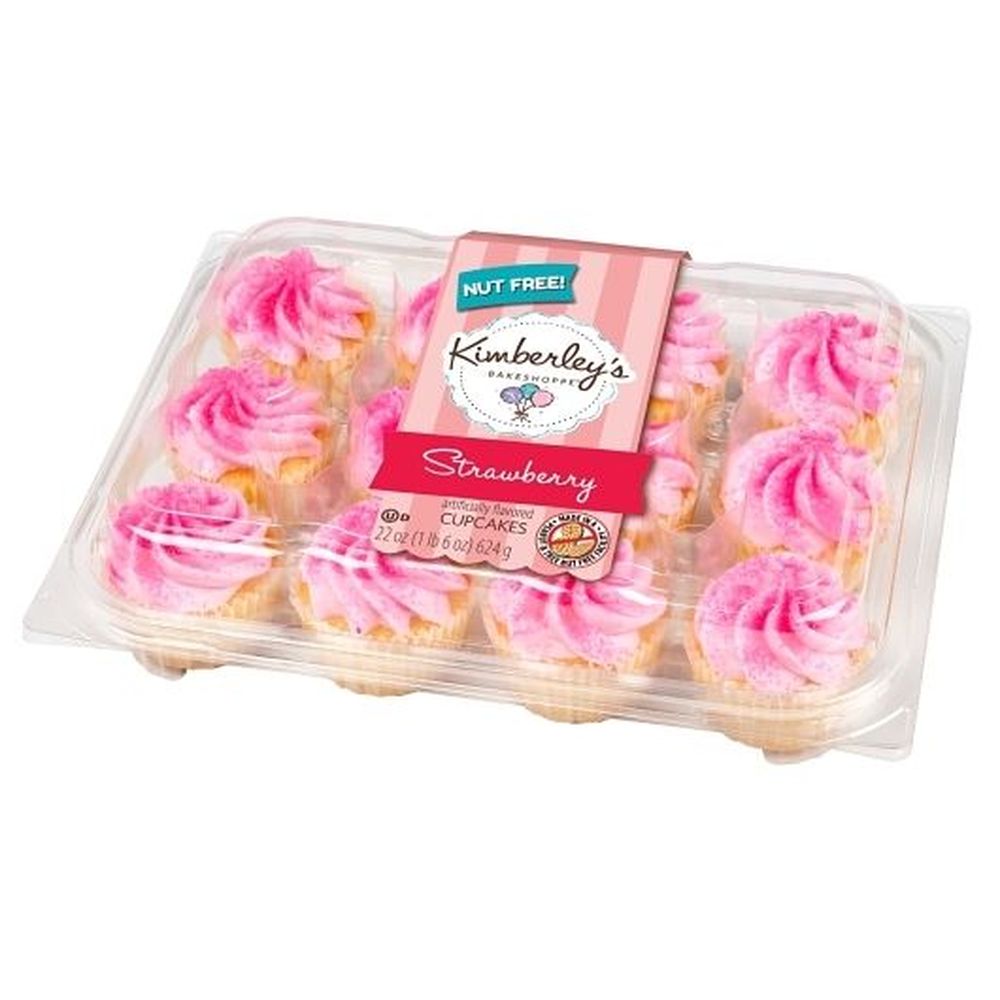 Kimberleys Bakeshoppe Classic Strawberry Cupcake, 22 Ounce -- 8 per case