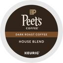 Peets Coffee House Blend Dark Roast K-Cup Coffee Pod, 22 count -- 4 per case