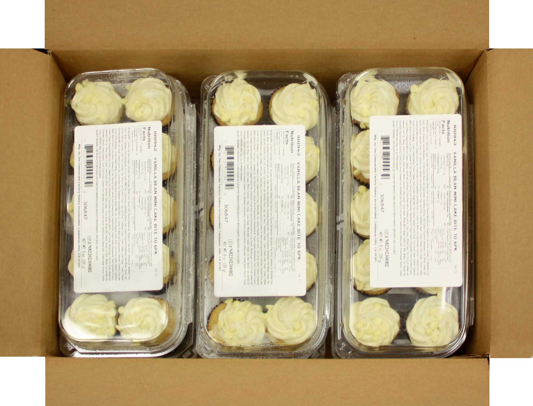 The Cheesecake Factory Bakery Vanilla Bean Mini Cake Bite, 1.1 ounce -- 60 per case