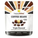 Happy Bites Triple Flavor Covered Coffee Beans, 5 Ounce - 8 per case