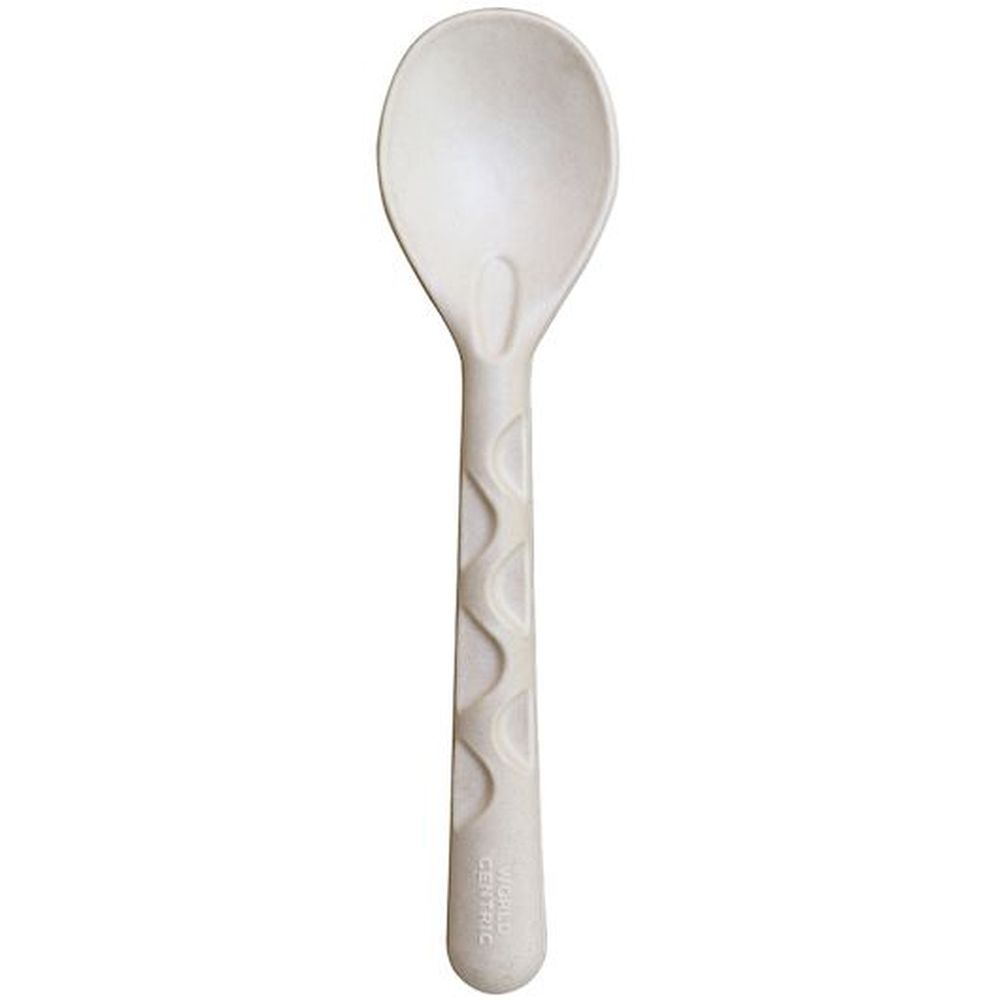 World Centric 10 inch Fiber Serving Spoon, 50 count - 2 per case