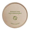 World Centric Kraft Paper Lid for 8 Ounce Bowl - 25 per pack -- 20 packs per case