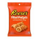 Reeses Filled Pretzels with Peanut Butter Filling, 5 Ounce Peg Bag - 12 per case