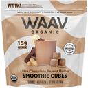Waav Organic Chocolate Peanut Butter Smoothie Cubes, 12 count -- 6 per case