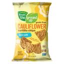 From The Ground Up Sea Salt Cauliflower Tortilla Chips, 4.5 Ounce -- 12 per case