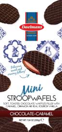 Daelmans Chocolate Mini Stroopwafel - Cello Bag, 7.04 Ounce -- 12 per case.