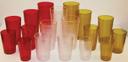 Winco Clear Pebbled Tumbler, 20 Ounce -- 24 per case
