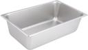 Winco 25 Gauge Stainless Steel Full Size Straight Sided Steam Pan, 6 inch Depth -- 12 per case