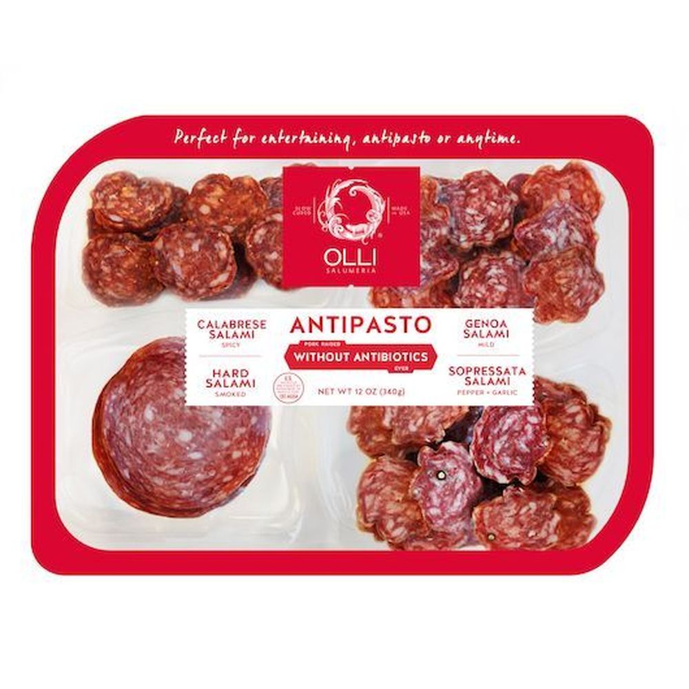 Olli Salumeria Four-Compartment Antipasto Entertaining Tray, 12 Ounce -- 8 per case